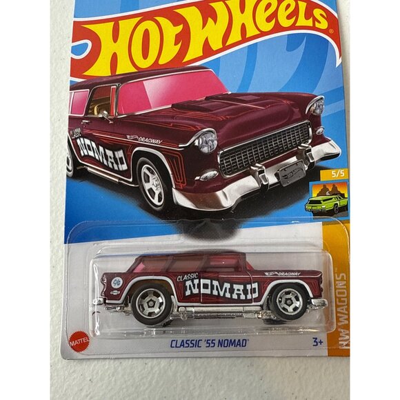 Hot Wheels Classic 55 Nomad HW Wagons Series Red Chevy Diecast Car 1:64 - Picture 2 of 6